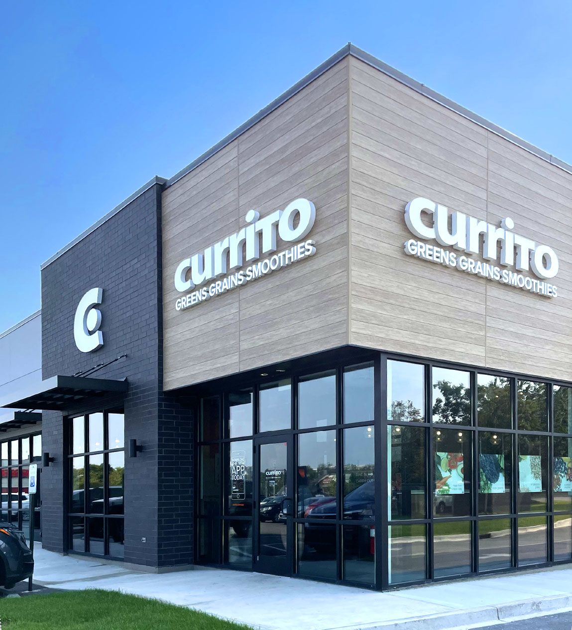 The exterior of a Currito restaurant