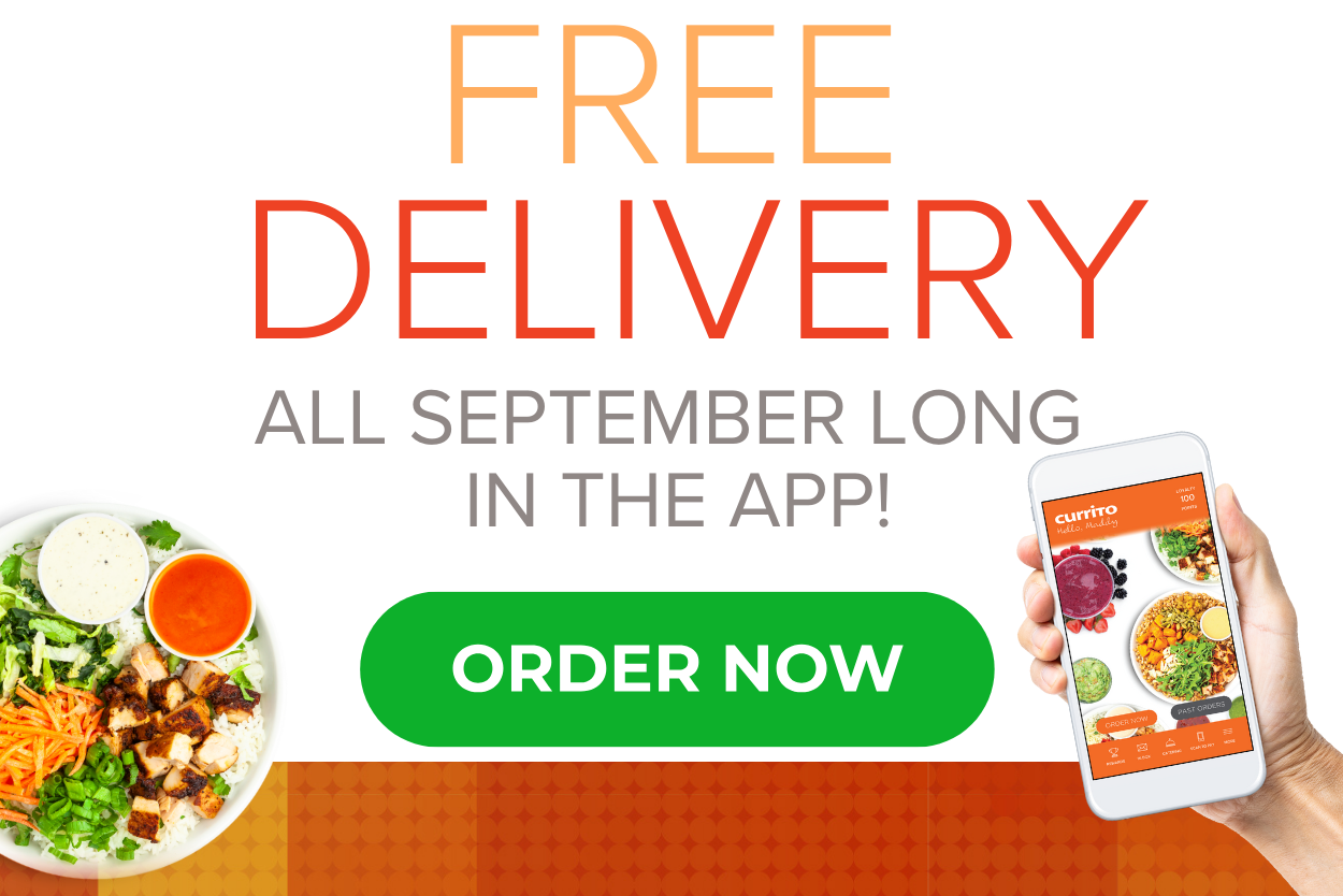 Free delivery all September long in the app!