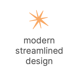 Modern streamlined design